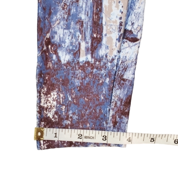 Bally Total Fitness Tummy Control Legging Women Small Blue High Rise Calf-Length - Picture 9 of 11